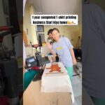 T-shirt printing business start kiya 1year Completed🔥🥳 #tshirtprinting #smallbusiness
