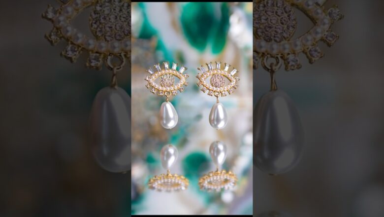 Creative earring product photography idea 📸👁️✨ #shorts #productphotography #jewelryphotography